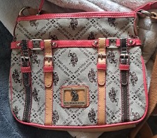 US Polo Assn Canvas &  Leather Shoulder Bag  ...