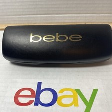 NEW bebe Black Women's Plastic Sunglasses / Glasses Clamshell Hard Case