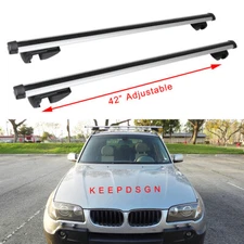 For E83 X3 04-10 Roof Rack Rail Crossbars Cross Bars Luggage Cargo Bike Carrier