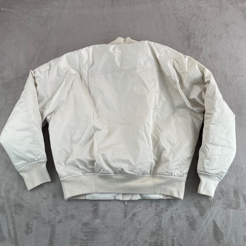 Athleta Bomber Jacket Women Medium Bone DWR Full Zip Performance Active NWT $199 - Picture 8 of 12