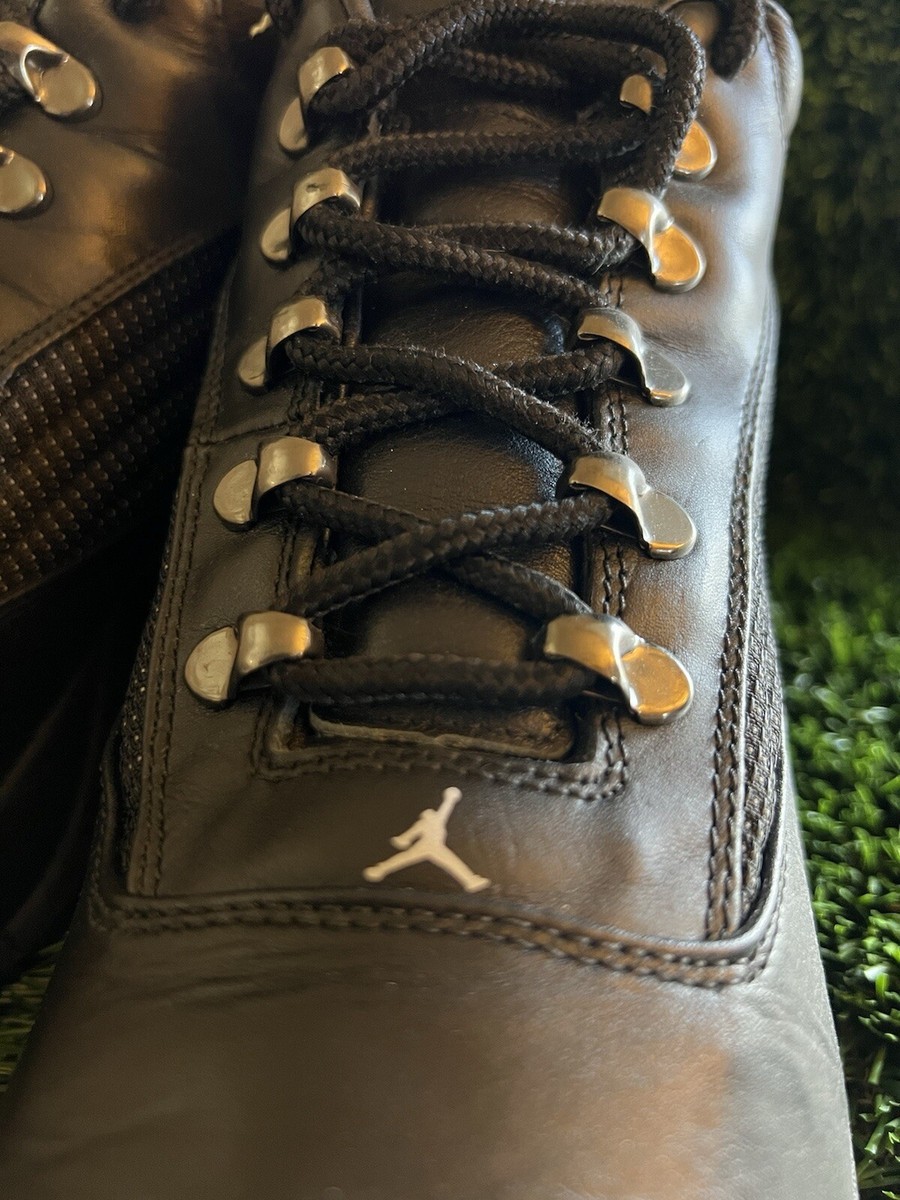 VTG🔥 Sz 9 - Nike Air Jordan DownTown Black Leather Neutral Gray