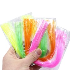 5Pcs Fly Tying Materials Dry/Wet Flies Nymphs Streamer Fly Fishing Crystal Flash