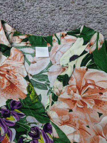 H&M Kaftan Dress Womens Extra Large Floral SS2020 Viscose - Picture 4 of 8