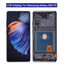 For Samsung Galaxy S20 FE 5G G781 LCD Display Screen Replacement Gray Frame