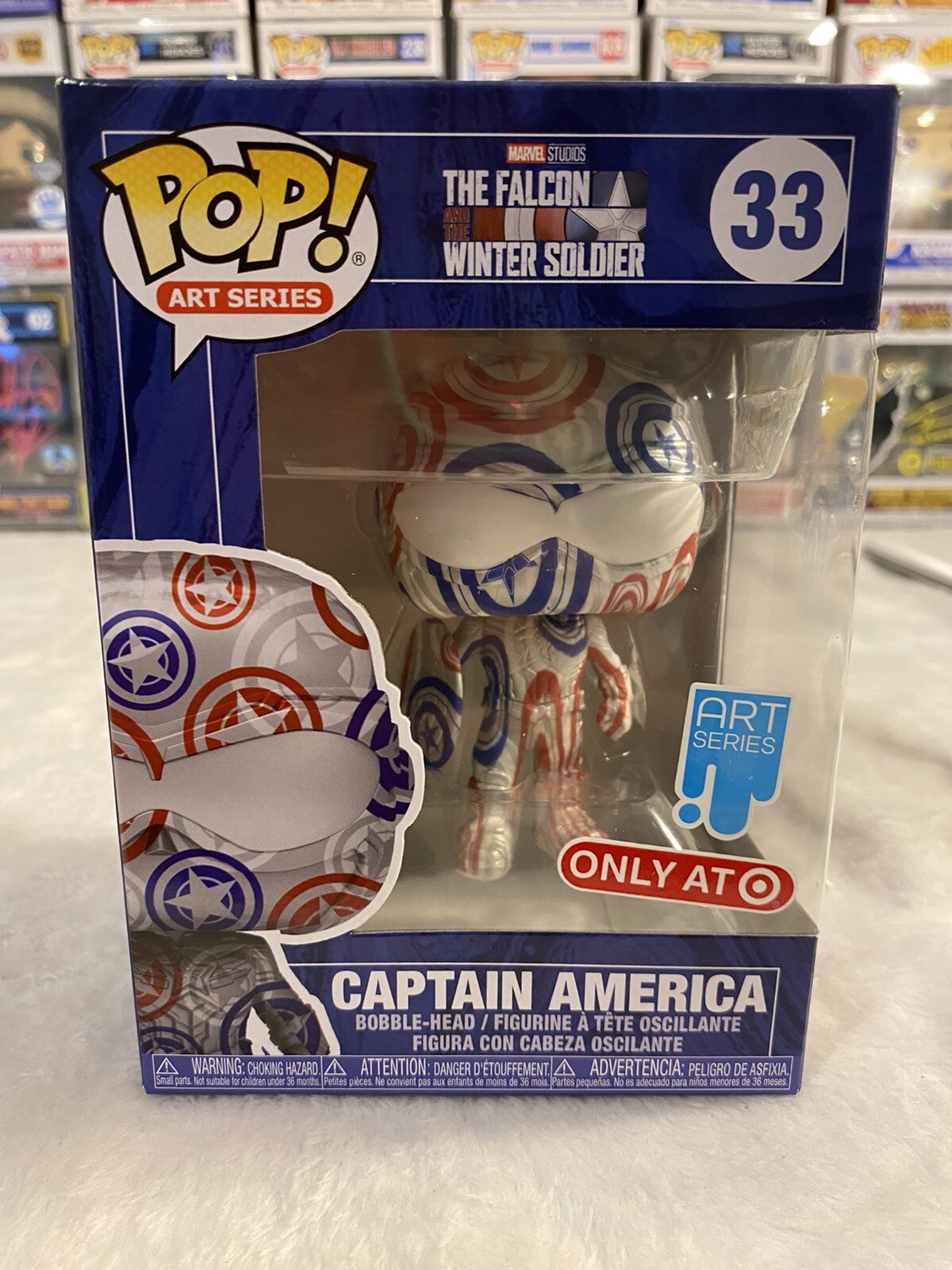 Captain America Target Exclusive Funko Pop! Art Series #33 No Hard Case
