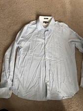 Men's Express Dress Shirt Large Blue