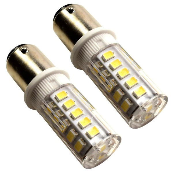 2X Hqrp BA15D 1142 1178 LED Boot GlüHbirne Licht 32-5050 SMD DC 12V 24V Weiß-image