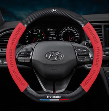 Coprivolante 15" in pelle PU + fibra di carbonio per Hyundai Veloster Venue