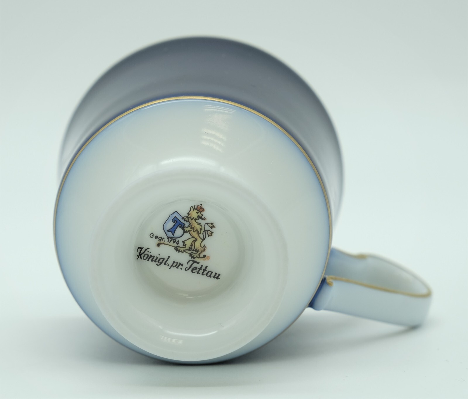 Königl Pr Tettau Porzellan Was Ist Es Wert Königl. pr. Tettau Porzellan Mokka Gedeck Sammelgedeck Goldrand Tasse