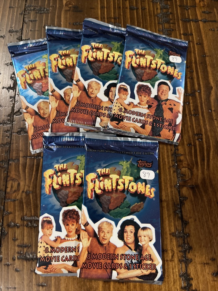 Lot (6) The Flintstones Movie Topps UNOPENED PACKS Cards John