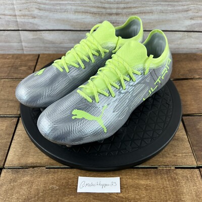 Puma ULTRA 1.4 FG/AG Silver Green Soccer Cleats 106723-01 Women