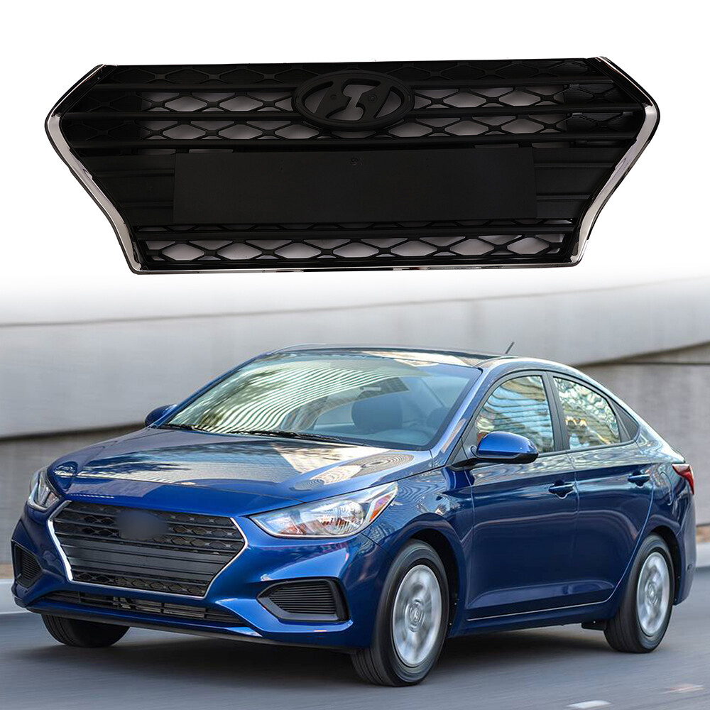 For 2018 2019 2020 Hyundai Accent Front Upper Bumper Grille Assembly ...