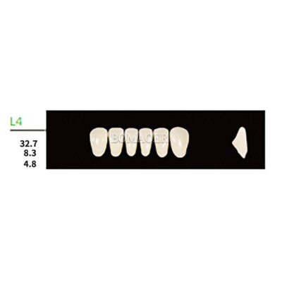 Dental Synthetic Polymer Resin False Teeth Denture Square Anteriors Lower L4 A2