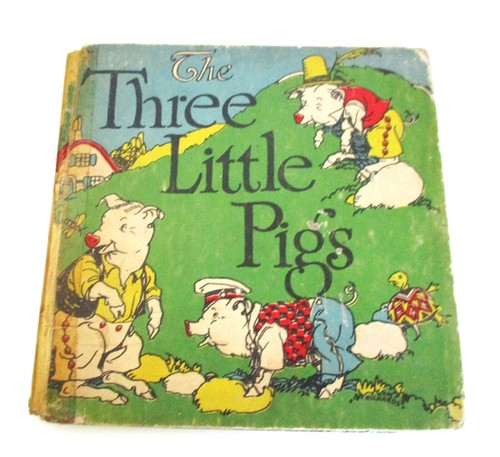 The Three Little Pigs Illustrations by Tony Brice Vintage Rand McNally 1941 - Bild 1 von 10