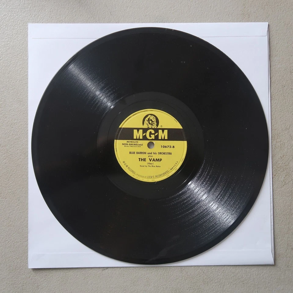 BLUE BARRON HONESTLY I LOVE YOU/THE VAMP MGM RECORDS 78 F-74 Foto 2 de 2