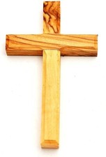 Olive Wood Cross Made in Bethlehem Jerusalem 12 cm
