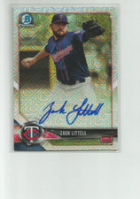 2018 BOWMAN CHROME MEGA BOX AUTOGRAPH REFRACTORS #BMAZL ZACK LITTELL