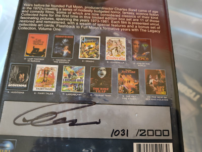 Full Moon Features Legacy Collection BluRay Box Set Limited Signed/Sealed Horror
