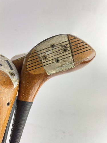 Golden Ram Oil Hardened Persimmon Fairway Wood Set 1,3&4 Firm Steel /10650 - Picture 5 of 24