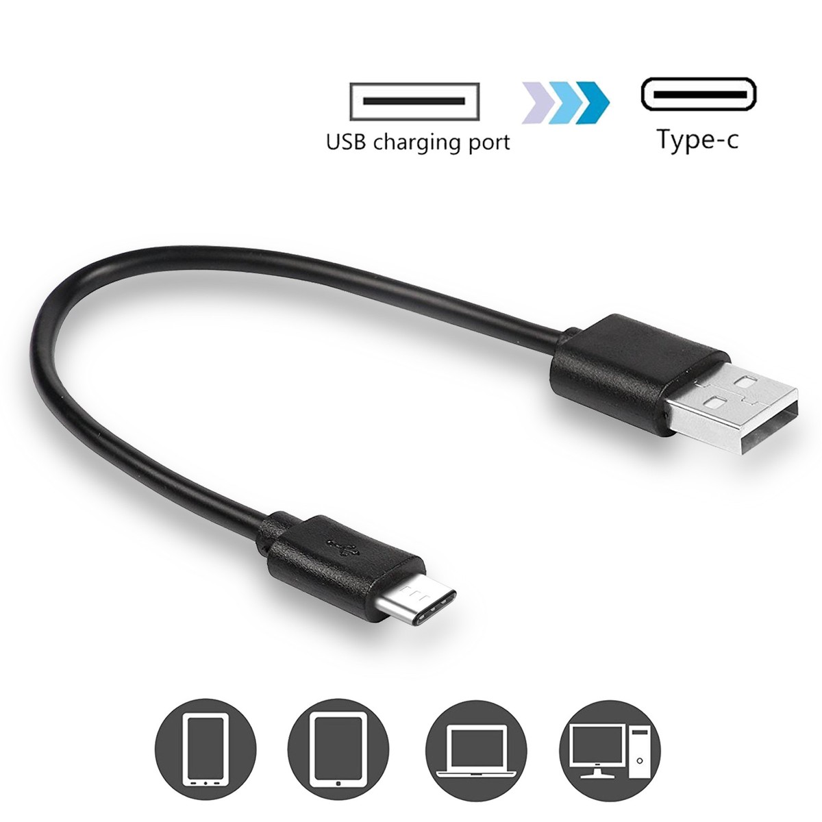 Discount Only Until Send Today: Short 6inch Type C USB-C Charger  Cable