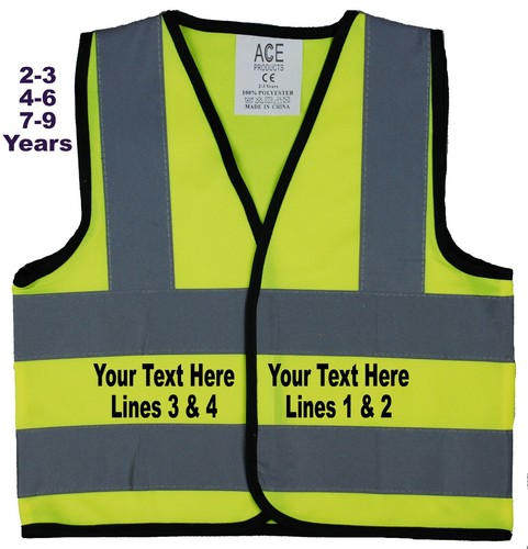 Trainee Bus Driver Hi Vis Safety Jacket Baby Toddler Children's Kids 0-9 Years - Picture 23 of 24