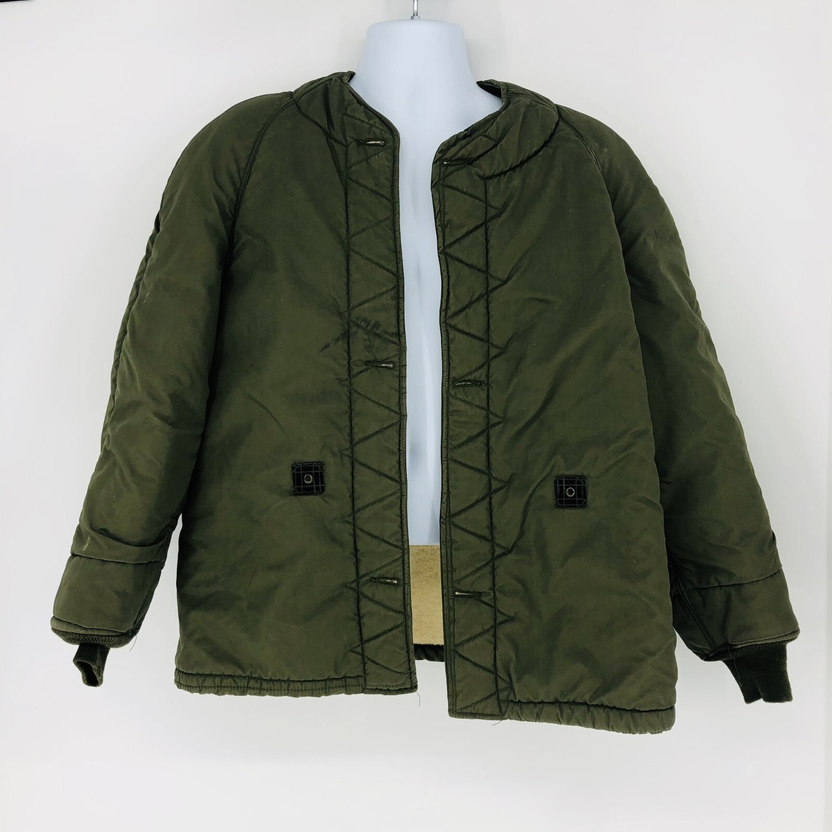 64 Military Issued Flying Man Jacket Type N-3B Army Green Parka M