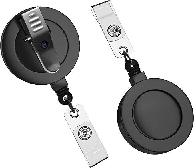 100 50 Wholesale Retractable Reel ID badge with Belt or Swivel Alligator Clip 