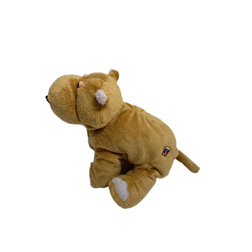 Ganz Webkinz Plush Mud Hippo Tan Beige Stuffed Animal Toy HM384 No Code - Image 2 of 4