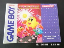 Ms. Pac Man (Gameboy) GB Instruction Manual Booklet Only... NO GAME