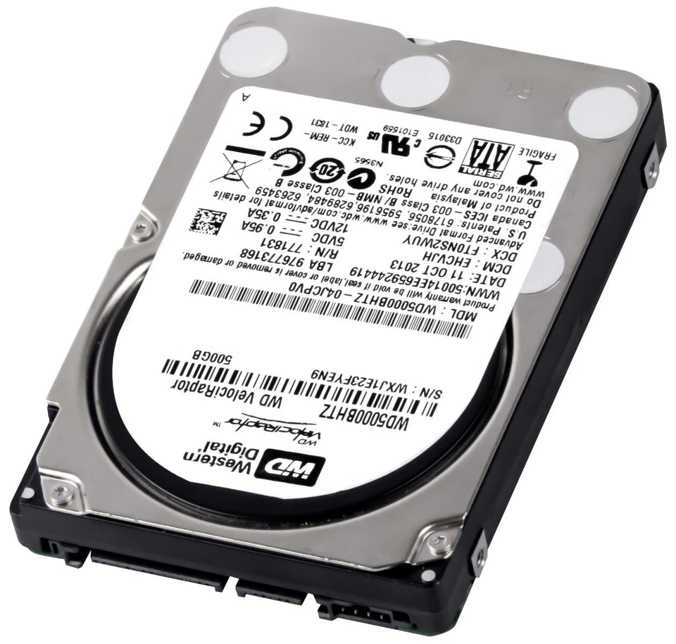 Western Digital VelociRaptor 500GB 10000RPM 64MB SATA III 2.5'' WD5000BHTZ - Image 3 of 3