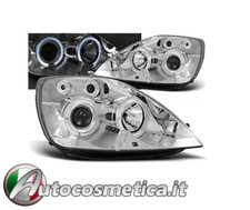 COPPIA FARI FANALI ANTERIORI TUNING PER FORD FIESTA V 2002-2008 H1 ANGEL EYES