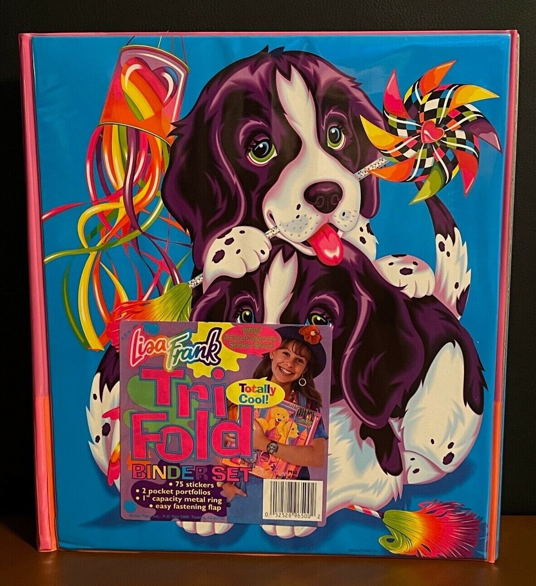 NEW Rare Vintage 1990s Lisa Frank Violet & Velvet Trapper Keeper
