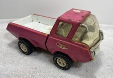 Vintage Tonka Pink Metal Pressed Steel Pickup Truck Made in USA