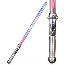 27.76" LED Light-Up Swords with Multicolor Blades - Perfect for Kids Cosplay