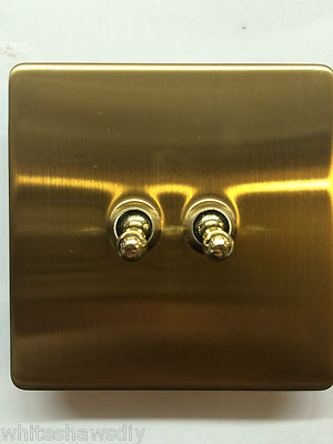 Schraubenloser Kippschalter Bürstenloser Effekt Varilight Twin Light 2 Gang 2-Wege 10 Amp