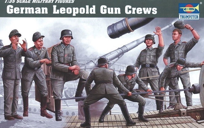 Trumpeter 406 - 1:35 German Artillery Crew For Leopold - New