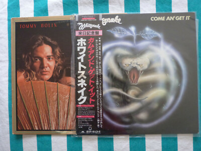 Whitesnake: Come an' get it Japanese LP OBI + Tommy Bolin: Private Eyes 2LP lot