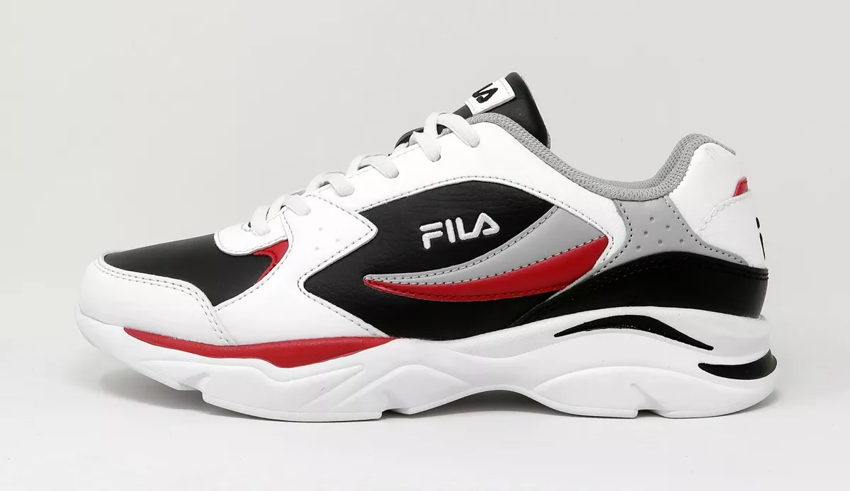 FILA Stirr Low Men&#039;s Shoes White Black Red Sneakers |