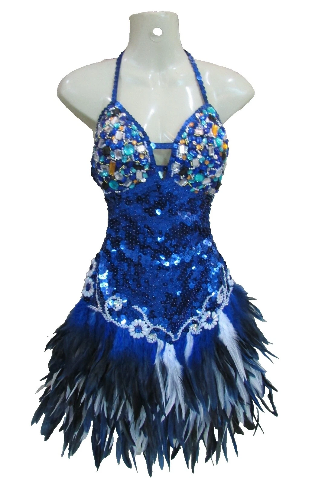 Feather Burlesque Dress Unisex Costumes
