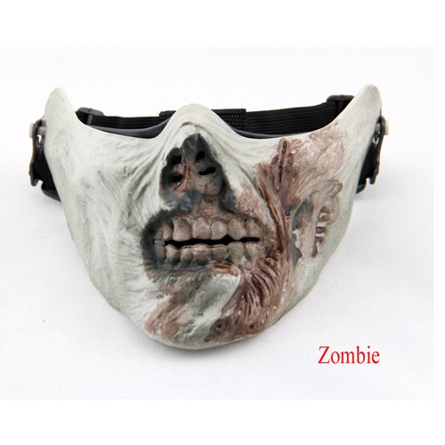 Tactical Skull Ghost Face Mask Skeleton Paintball Airsoft CS Game Halloween Mask - Picture 17 of 31