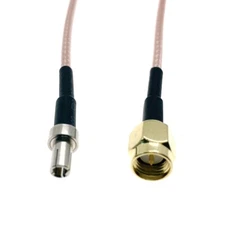 RG316 Cable SMA Male plug to TS9 Male Crimp Coax Coaxial RF Pigtail Connector