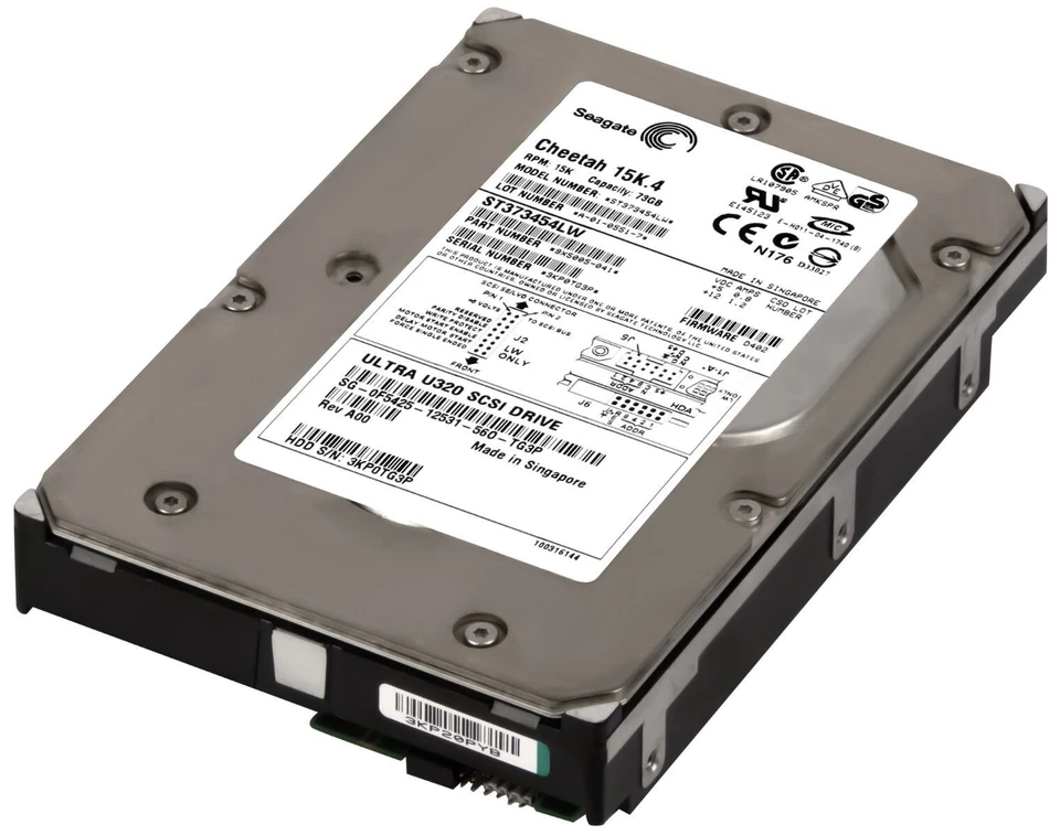 Hard Dell 0F5425 F5425 ST373454LW 73GB 15000U/Min 8MB SCSI U320 3.5'' Inch - Image 2 of 3