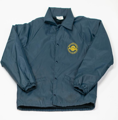 Vintage Union Satin MPEA Jacket Sz M Fur Lined Machine Printers & Engravers Assc