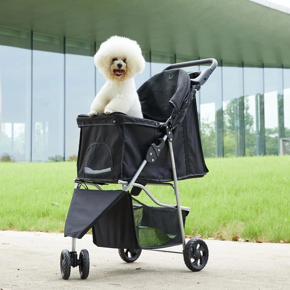 Pet Stroller for Dogs and Cats Foldable Lightweight Durable Small to Medium Pets - Image 4 of 4