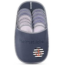ABS Gästepantoffel Heimatliebe 6er Set Pantoffel Hausschuhe Gästehausschuhe