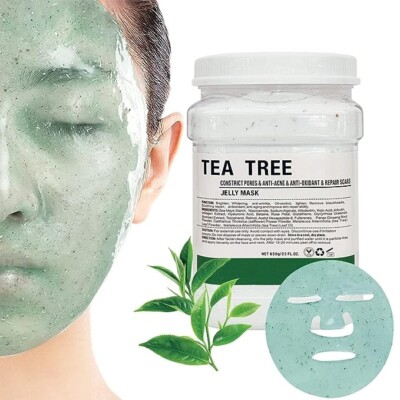Tea Tree Jelly Face Mask, Professional Peel Off Hydro Face Mask Powder, soothing