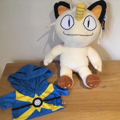 Build a Bear Pokemon Meowth & Quick Ball Hoodie Neu mit Etikett