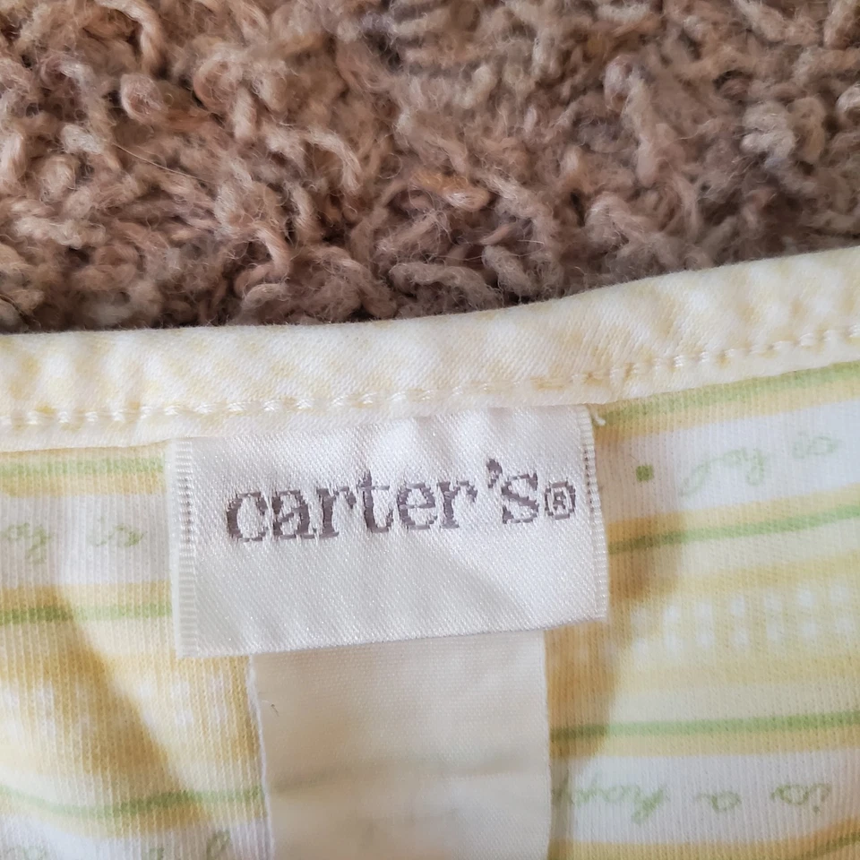 Carters Joy é um . . . Cobertor de recepção Teddy Baby com chupeta algodão amarelo - Imagem 4 de 4