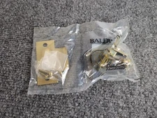 NEW Baldwin Adjustable Roller Catch 0440-030 Polished Brass W/ Hardware