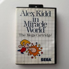 Alex Kidd in Miracle World Sega Master System Game + Box Authentic Tested
